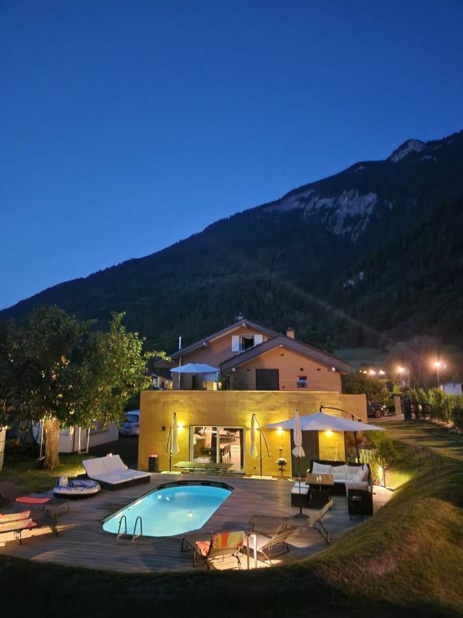 Appartement Moderne Avec Terrasse Et Piscine A Chatel Sur Бекс Экстерьер фото